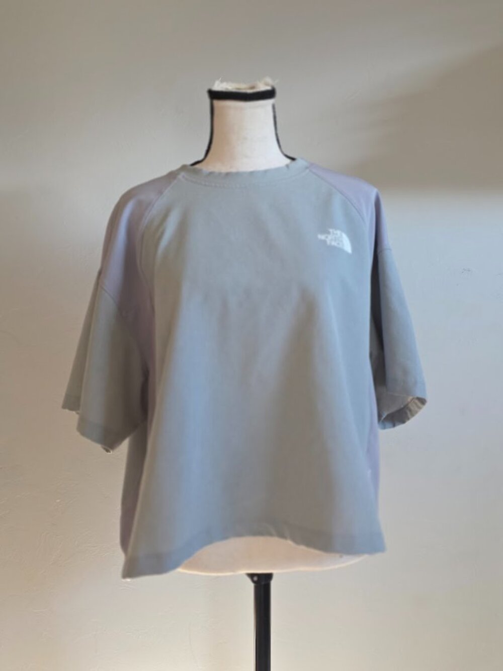 The North Face Women's FlashDry Short Sleeve Activewear Top – XXL – Blue/Grey